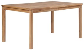 4 pcs conjunto de jantar p/ jardim madeira de teca maciça