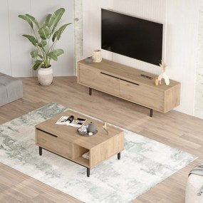 Conjunto de Mobiliário de Sala ON19-S – Carvalho – 160x45x35,5 cm | Tr