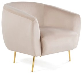 Cadeira Wing Eses – Bege – 70x82x82 cm