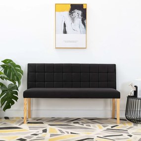 vidaXL Banco 140 cm veludo preto