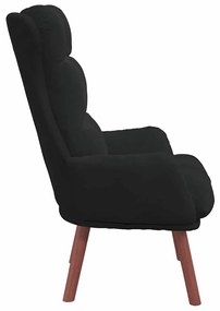 Poltrona Relaxante Veludo Preto