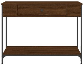 Consola de Entrada Alícia - 100 x 34,5 x 75 cm - Cor Castanho - Com 1