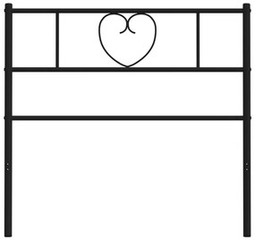 Cabeceira de cama 75 cm metal preto