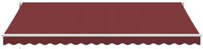 Toldo retrátil automático 450x300 cm bordô