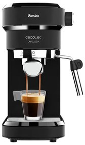 Máquina de café Expresso Cafelizzia 790 Black sistema de aquecimento rápido, 20 bares, modo Auto para 1 e 2 cafés, vaporizador ajustável, tanque de 1,