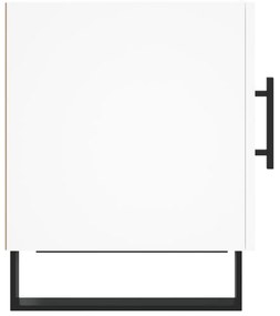 Mesa de cabeceira 2 pcs 40x40x50 cm derivados de madeira branco