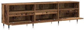 Armário de TV Madeira Antiga 150x30x44,5 cm Madeira engenheirada