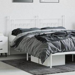 Cabeceira de cama 160 cm metal branco