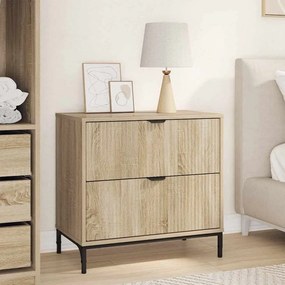 vidaXL Mesa-de-cabeceira com gaveta Carvalho sonoma 63.5 x 36 x 61 cm
