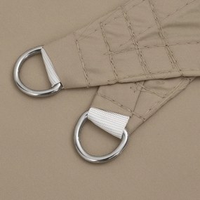 Para-sol vela tecido oxford triangular 4,5x4,5x4,5 m cinza-ac.