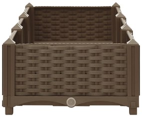 Canteiro elevado 120x40x23 cm polipropileno