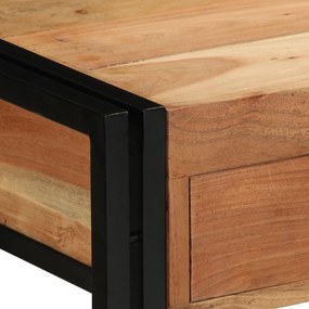 Mesa de Consola vidaXL 120x33x75 cm Madeira Sólida de Acácia