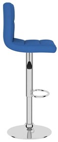 Bancos de bar 2 pcs tecido azul