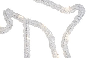 Conjunto de 3 projetores de Natal Veado branco Incl. LED com temporizador IP44 - Shika