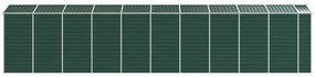 Abrigo de jardim 191x895x198 cm aço galvanizado verde