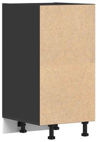 Armário inferior “Riga” 40x44,5x81,5cm derivados madeira preto
