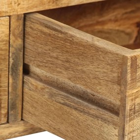 Móvel de TV em madeira de mangueira maciça 120x35x45 cm