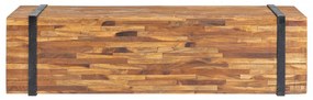 Suporte de TV 110x30x32,5 cm madeira de teca maciça