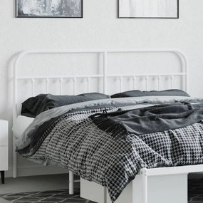 Cabeceira de cama 160 cm metal branco