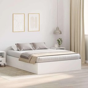 vidaXL Estrado de cama com arrumação Branco 160 x 200 cm
