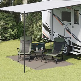 vidaXL Tapete para Barraca Cinzento-claro 200 x 300 cm Polietileno