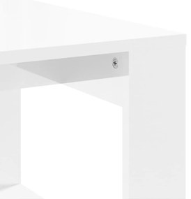 Mesa de centro 102x50x35 cm derivados madeira branco brilhante