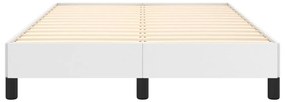 Estrutura de cama 120x200 cm couro artificial branco
