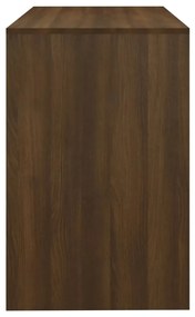 Secretária 101x50x76,5cm derivados de madeira carvalho castanho