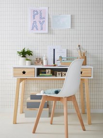 Secretária especial primária, linha Ursa Maior branco claro bicolor/multicolo