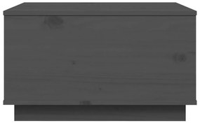 Mesa de centro 60x50x35 cm pinho maciço cinza