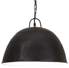 Candeeiro suspenso vintage indust. redondo 25 W 41 cm E27 preto