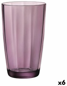 Copo Bormioli Rocco Pulsar Roxo Vidro (470 Ml) (6 Unidades)