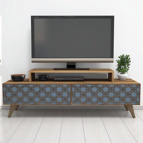 Móvel para TV City – Nogueira – 140 cm x 48,8 cm x 41,8 cm