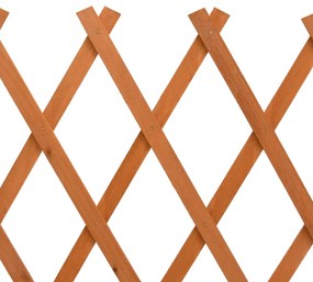 Vedação em treliça para jardim 150x80 cm abeto maciço laranja