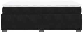 Cama boxspring com colchão 120x200 cm veludo preto