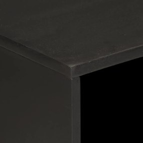 Mesa de cabeceira 50x33x60 cm madeira de mangueira maciça preto