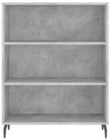 Armário alto 69,5x34x180 cm derivados de madeira cinza cimento