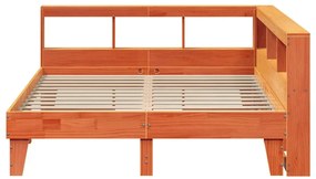 Cama com estante sem colchão 150x200 cm pinho maciço