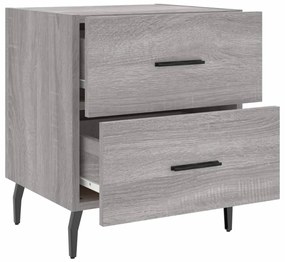 Mesa cabeceira 40x35x47,5 cm derivados madeira sonoma cinza