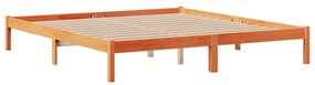Cama com estante sem colchão 200x200 cm pinho maciço