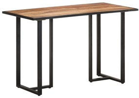 Mesa de jantar 120 cm madeira de mangueira áspera