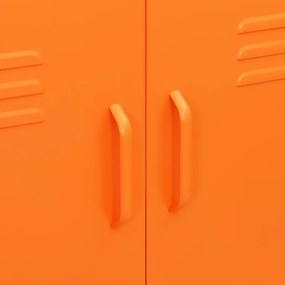 Armário de arrumação aço 80x35x101,5 cm laranja