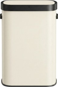 Caixote do lixo com sensor, caixote do lixo automático de 50 L, tampa com fecho suave creme