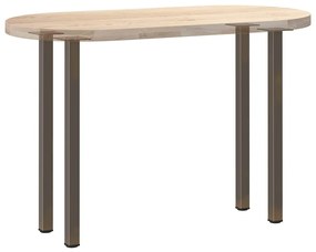 Pés de mesa de console 4 peças aço natural 72-74 cm aço