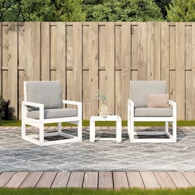 Conjunto de Jardim - 2 Poltronas e 1 Mesa - Madeira de Pinho Maciça Br