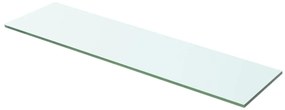 vidaXL Prateleira de vidro 60x12 cm transparente