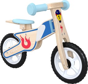AIYAPLAY Bicicleta de Equilíbrio Infantil sem Pedais com Selim Regulável em PU, para 3-5 Anos Até 50 kg, Madeira Natural | Aosom Portugal
