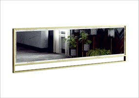 Espelho Decorativo Polka – Dourado e Branco – 121,8 x 37,8 cm