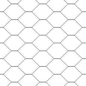 Cerca Hexagonal vidaXL Cinza 0.8x100 m Aço