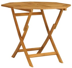 5 pcs conjunto de jantar p/ jardim madeira de teca maciça